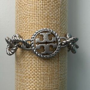 Tory Burch Chain Silver Bracelet